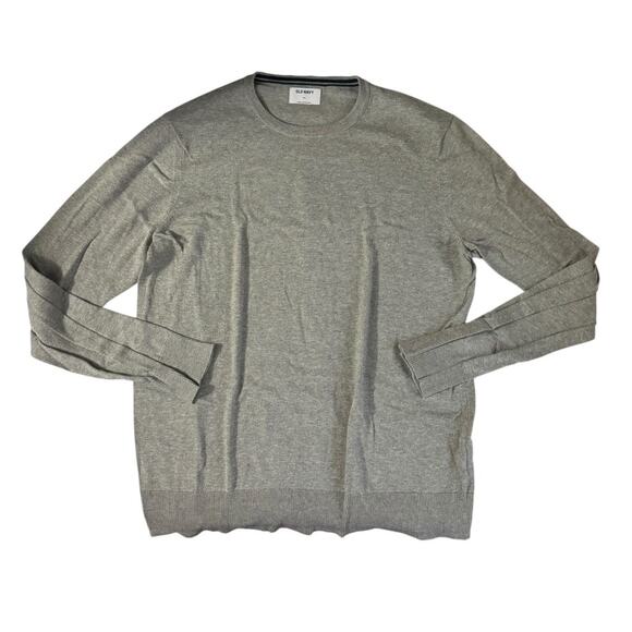 Old Navy Heather Gray XXL Pullover Sweater Long Sleeve Crew Neck Soft Cozy - Picture 1 of 6